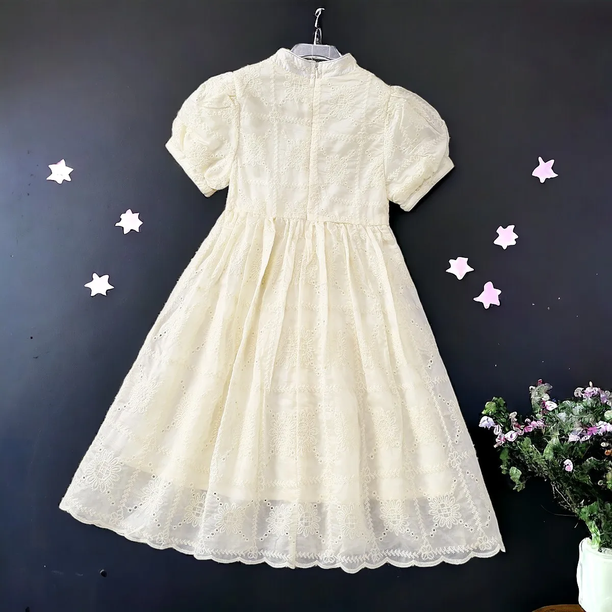 Baby Kids Lolita Lace Dresses for Girls Outfits Bohemia Floral Embroidery Summer Teens Children Costumes 3 5 7 9 10 11 13 Years