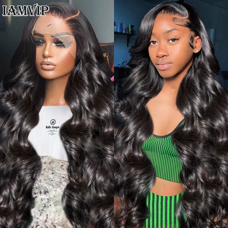 200% Body Wave 13x6 Hd Lace Frontal Wig Human Lace Hair Pre-Plucked Lace Brazilian Remy Straight Wig Wave with HD Frontal Lace