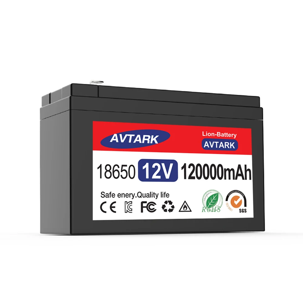 

2024 Upgraded 12V 120Ah 18650 lithium battery Built-in BMS pack Rechargeable battery for solar energy electric vehicle battery