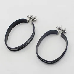 Motorcycle Exhaust Pipe Clamp for FMF Mufflers Escape Moto Rubber Holder Fixed Ring Support Bracket
