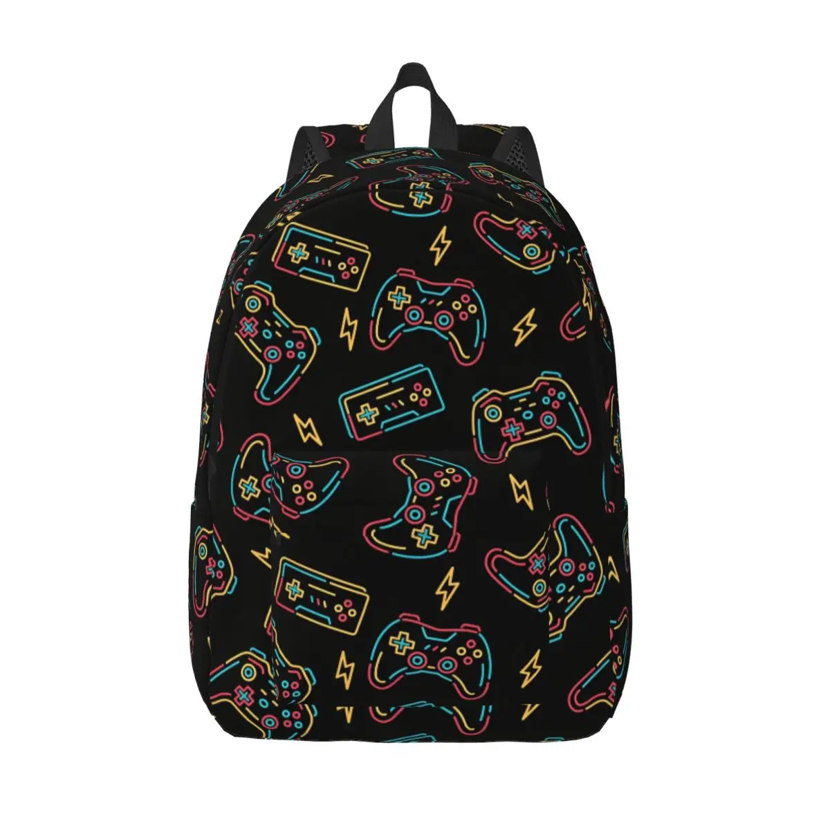 Video Game Gaming Controller Backpack for Men Women Fashion Student Hiking Travel Daypack Laptop Canvas Bags with Pocket