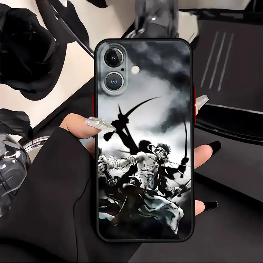 Funda trasera de teléfono para iPhone 12 17 16 Pro Max 11 13 Mini 17 Air 14 XS 16e 15 Plus Comic de dibujos animados de una pieza