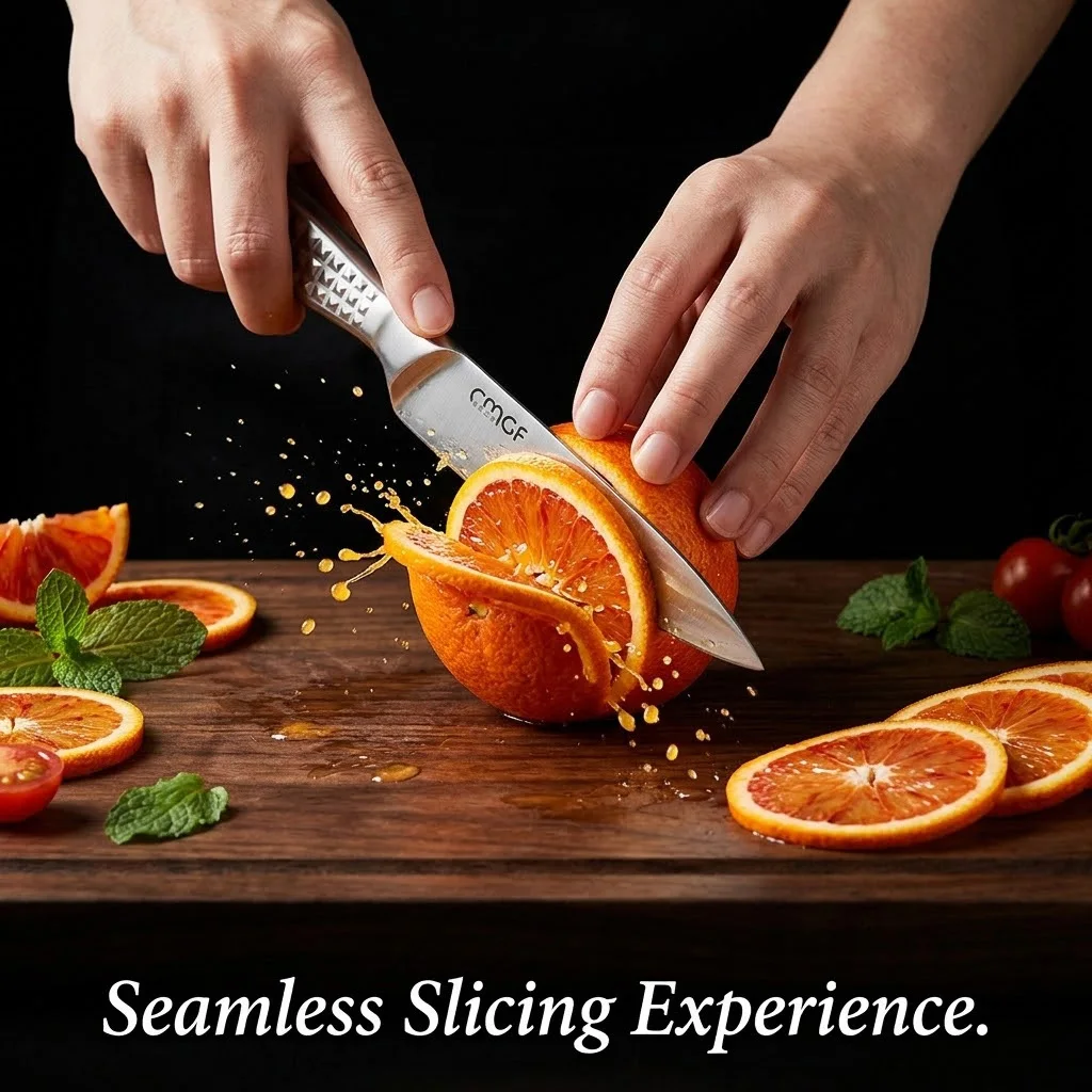 Professional Fruit Knife for Kitchen Premium Stainless Steel Paring Knifewith Textured Handle Peeler Knife for Slicing & Dicing
