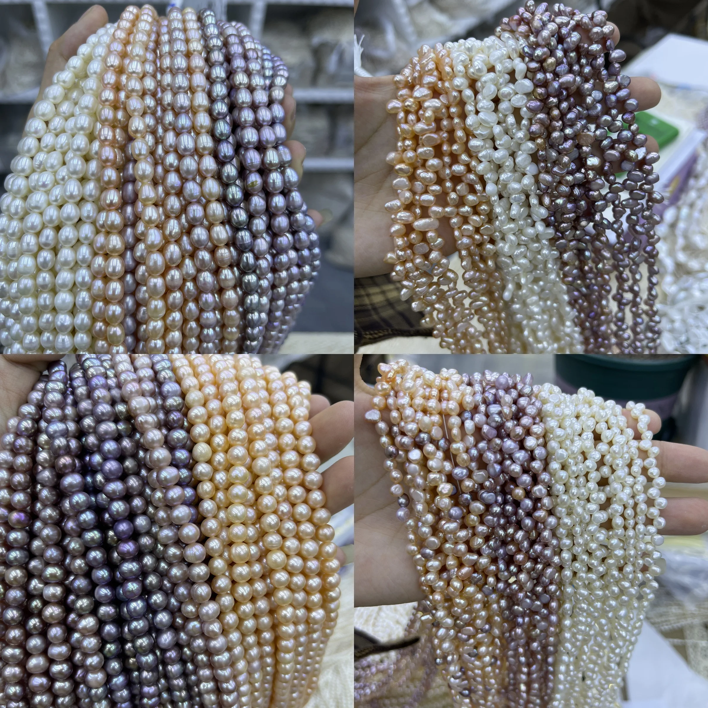 

AAA Natural Freshwater Pearls 4-7mm White Purple Orange Baroque Pearls Loose Beads for Jewelry Making DIY Necklaces Accessories