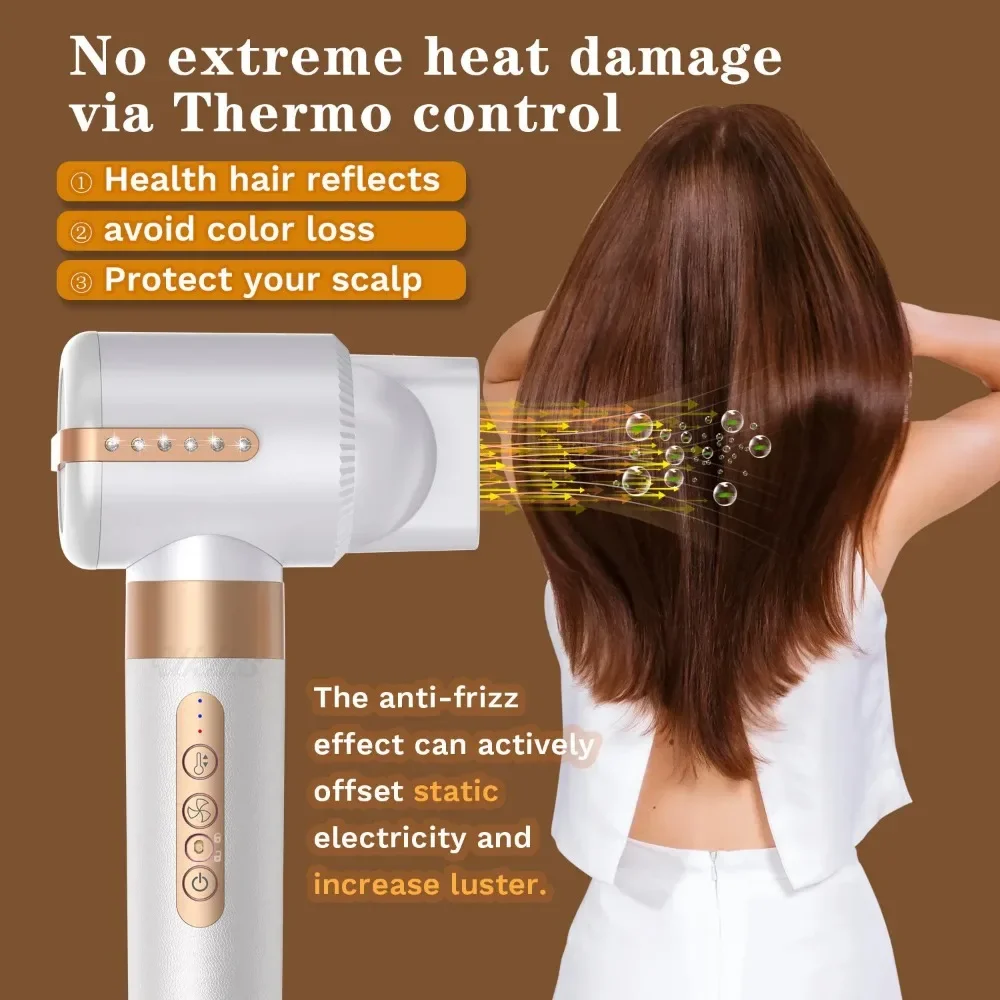 High Speed Hair Dryer Automatic Curling Iron Straight Hair Comb High Speed Hot Air 7-in-1 Comb Multi-functional brush women