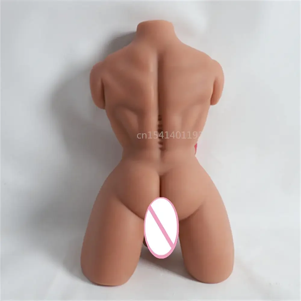 Black Skin Half Body Sex Dolls Realistic Silicone Doll With Big Dildo Women Men Masturbation Fake Penis Anal Hole Sex Doll Dildo