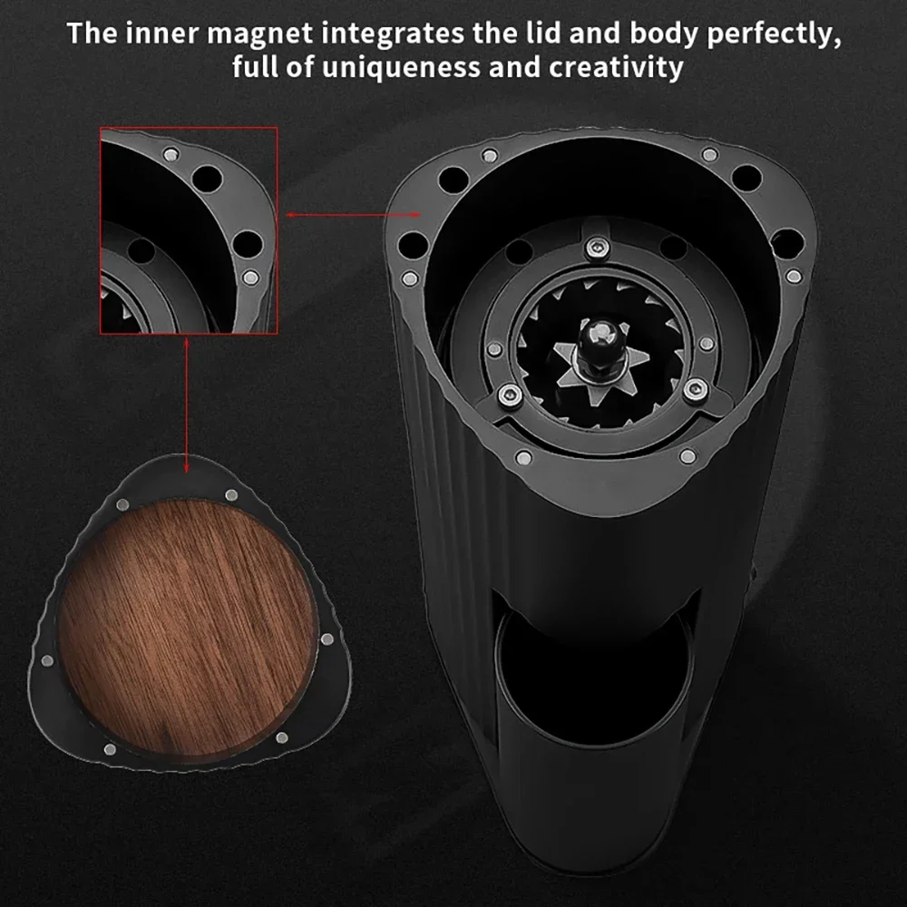 110 فولت-240 فولت CAFEMASY الذكية مطحنة القهوة الكهربائية الصغيرة 420 الفولاذ المقاوم للصدأ التلقائي الفول مطحنة المحمولة ماكينة إسبريسو طاحونة #5