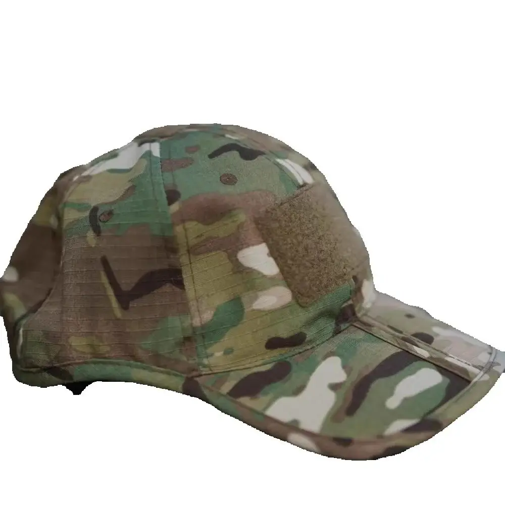 Black Wolf Brown Foldable Tactical Baseball Hat Fits Head Design for Military Fans Outdoor Hiking Sunshade Combat Soldiers