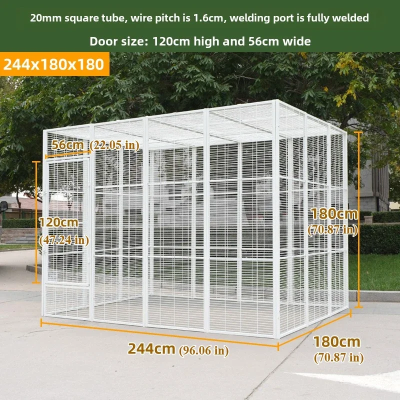 Oversized Style Flying Cage Parrot Bird Cage, Oversized Animal Cage, Including Gate, Animal Villa Bold Encryption Shrouded