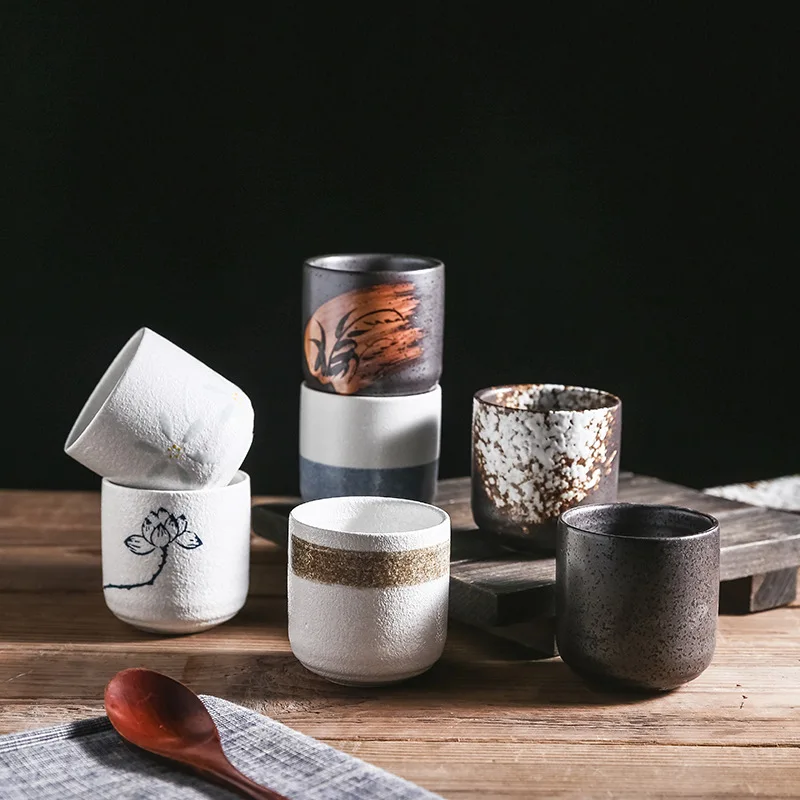 Nouvelles tasses à café japonaises en céramique, tasses d'eau et tasses à saké empilables matcha, 1 pièce