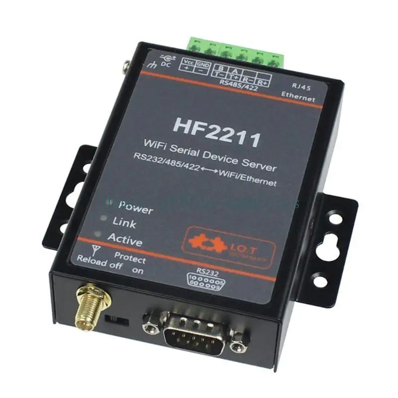 K43B Serial Port to Ethernet RTOS Serial Server European /U.S.RS232/485/422