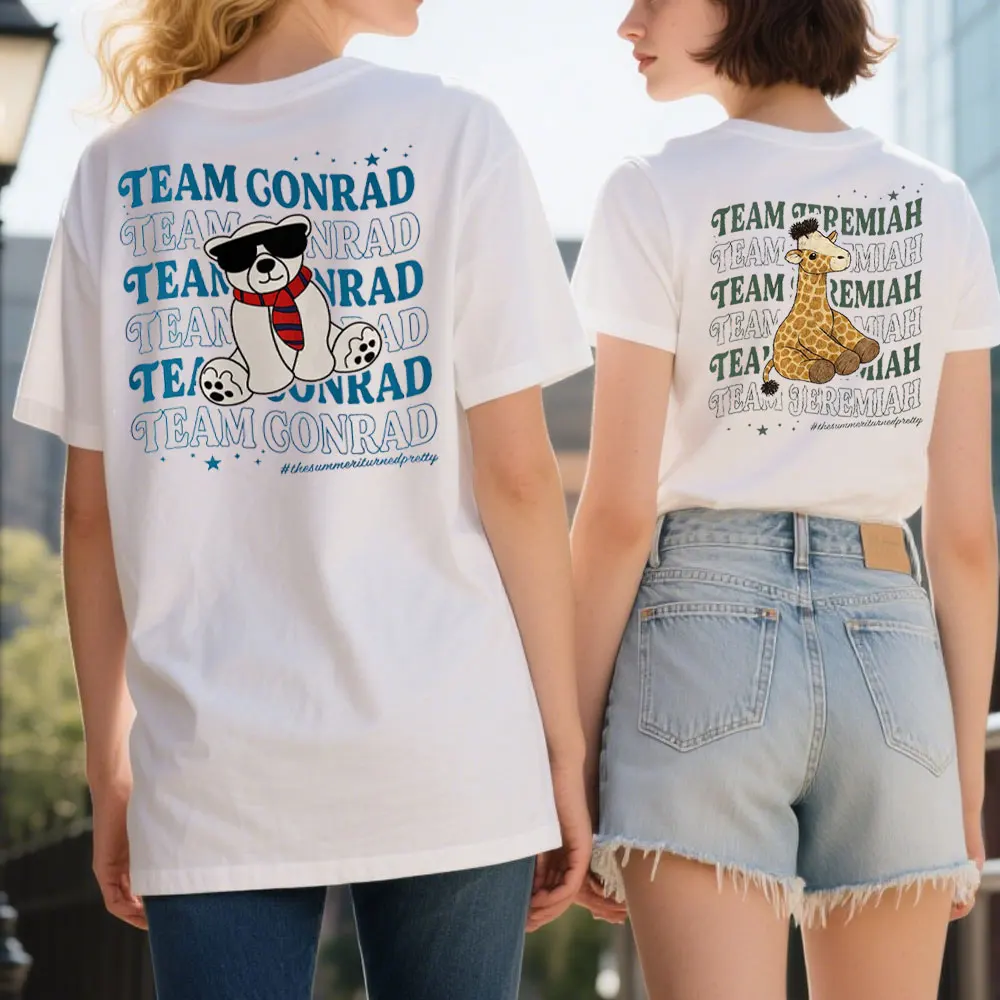 

Летняя футболка I Turned Pretty двусторонняя женская футболка Cousins Beach T-Shirt Team Conrad Belly Jeremiah Рубашка We Will Always Have Summer
