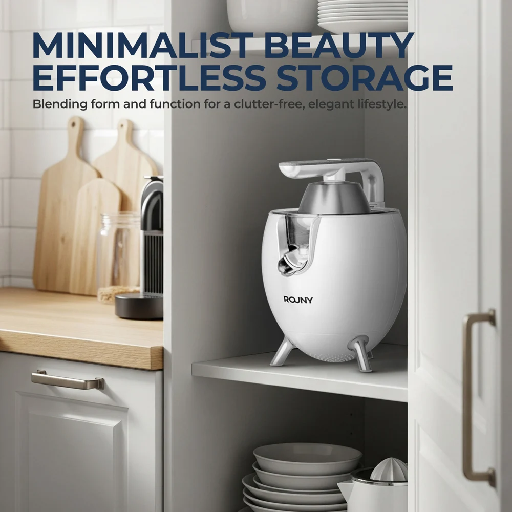 Spremiagrumi MIUI, spremiagrumi elettrico per limone arancione in acciaio inossidabile da 850W, spremiagrumi a nucleo duro, manico per pressofusione di alluminio