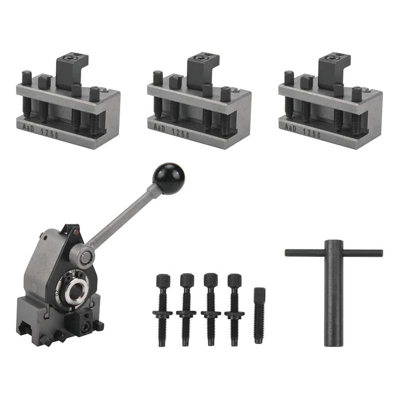 Lathe Quick Change Tool Post Set WM210V&WM180V&0618 12X12mm Tool Rest For Swing Over Bed 120-220Mm