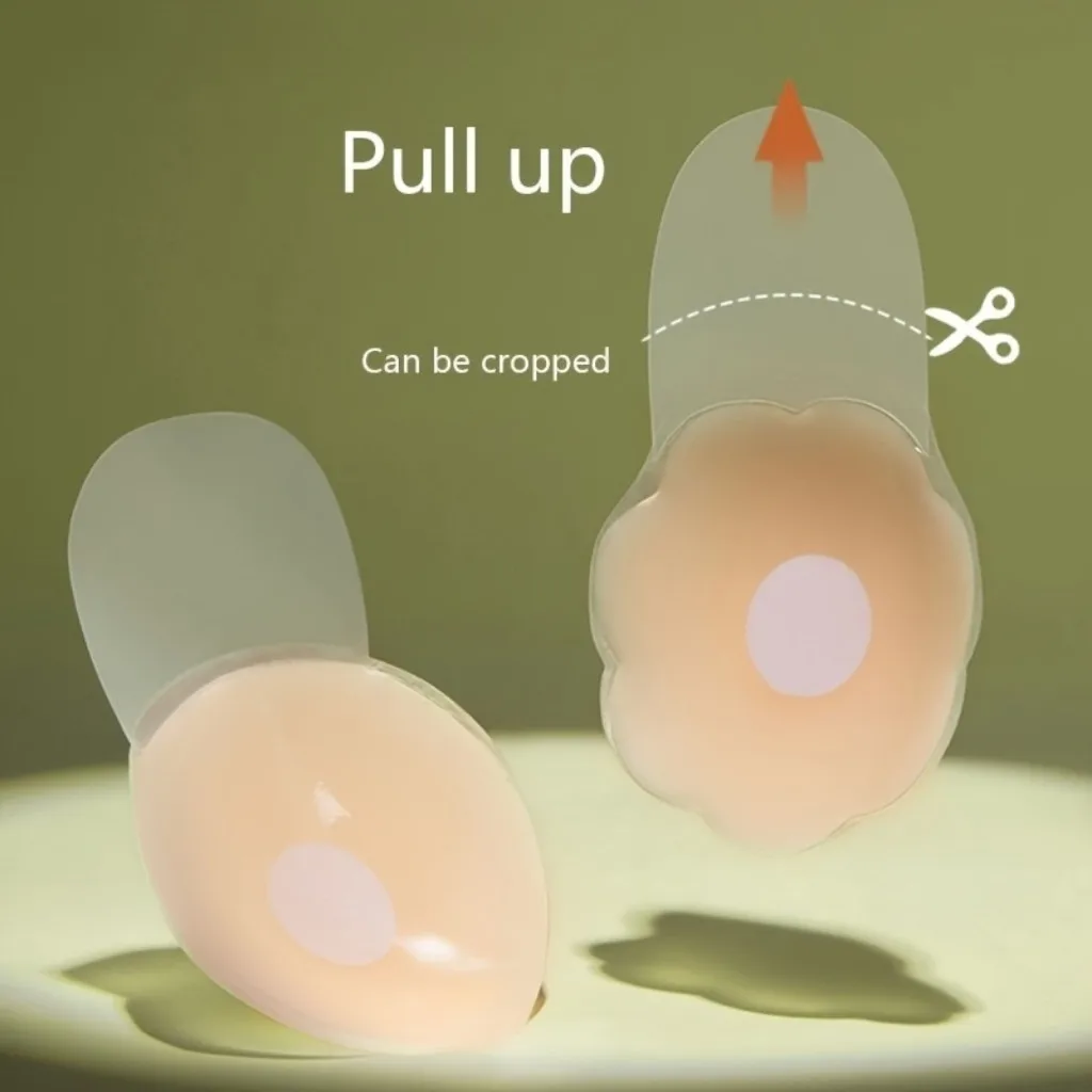 Invisible Bra Washable Reusable Nipple Stickers Waterproof Lift Up Silicone Nipple Cover Strapless Seamless Lingerie Accessories