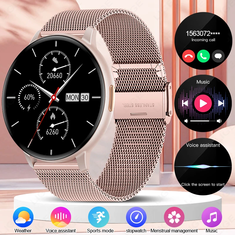 

LIGE Smart Watch Sports Mode Wireless Call IP67 Waterproof 1.38"inch HD large screen Music Control Men smart watch Android IOS