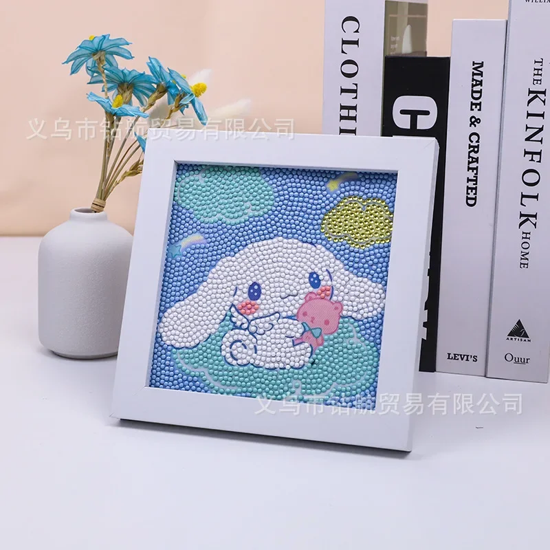 Sanrio 5D Diamond Painting Cartoon Hello Kitty Kuromi DIY Round Diamond Painting Children's Room Decorations Kids Birthday Gifts