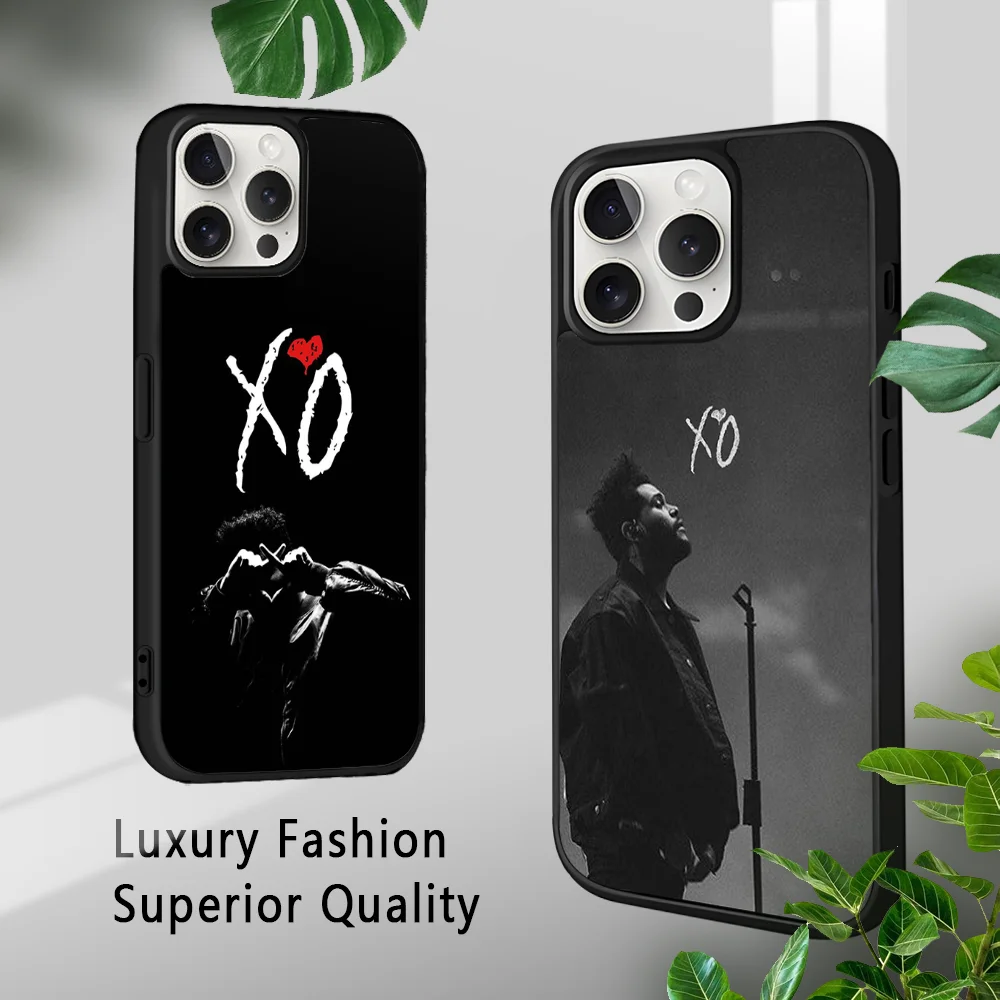 The W-WeekndS XO Singer Phone Case For iPhone 16 15 14 13 12 11 Pro Xs Max Mini Plus Celulares Hard Funda