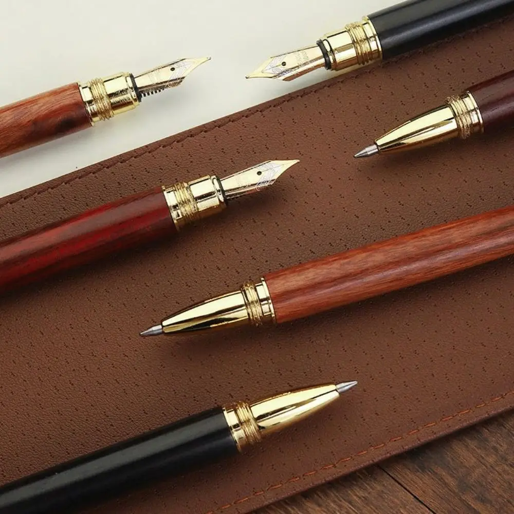 

High-end Busines Wood Fountain Pen Smooth Writing Exquisite Calligraphy Fountain Pen 0.5mm Luxury Business Signature Pen Office