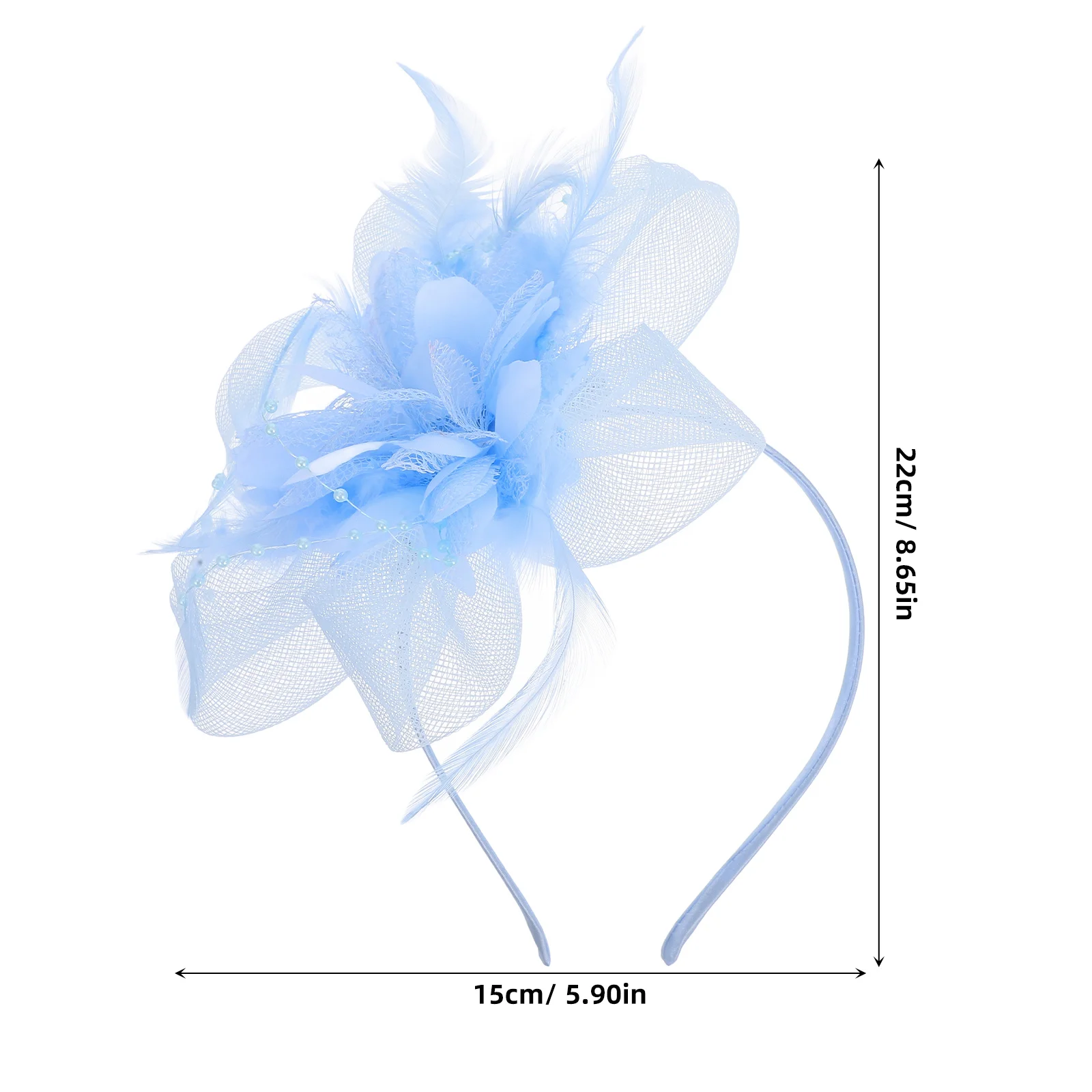 مشبك عقال فاسيناتور عتيق للنساء، حجاب شبكي، إكسسوار للشعر خفيف الوزن وأنيق لحفلات الزفاف وحفلات الزفاف وحفلات الشاي