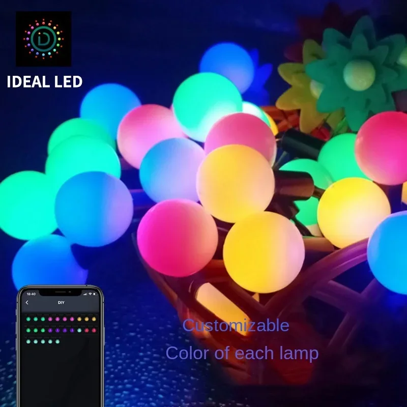 Applicatie Smart Tuin Licht Fotografie String Window Led Kerstbal Licht String Party Bruiloft Decoratie Festival Licht