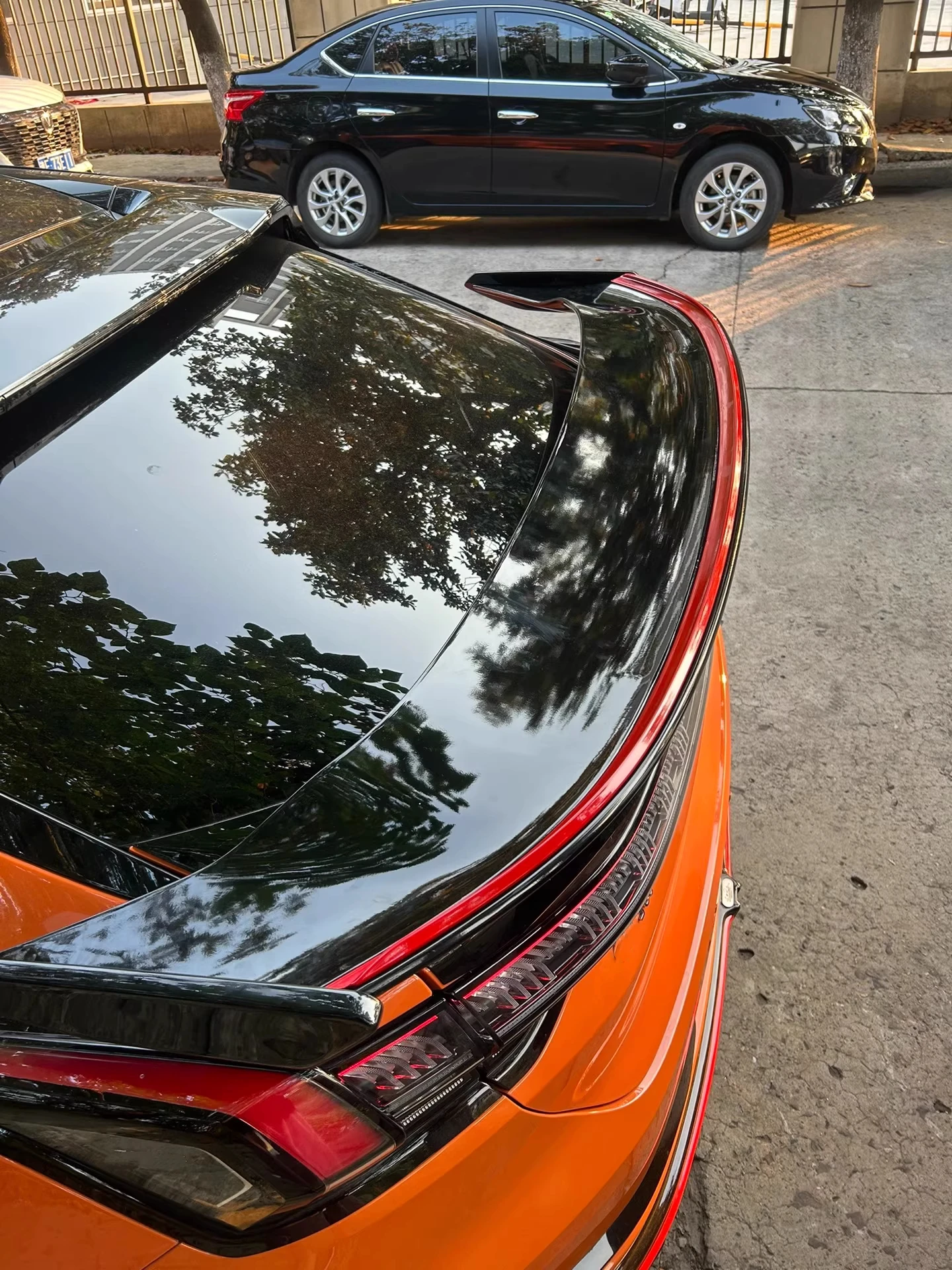 

Глянцевый черный задний спойлер для Zeekr 001 2021-2026, модифицированный комплект обвеса, автомобильные аксессуары