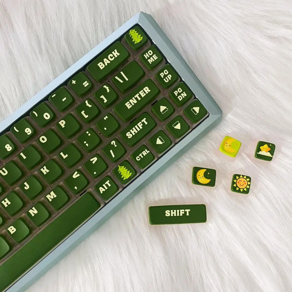 

PBT Keycap 116-key Spring Theme Custom Keycaps SAX Height Cute Keycap Sublimation Translucent Keyboard Keycap