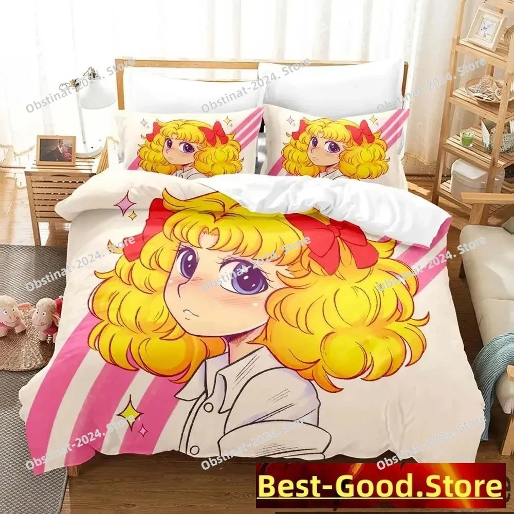 

3D Print Manga Candy Anime Bedding Set Boys Girls Twin Queen King Size Duvet Cover Pillowcase Bed boys Adult Home Textileextile