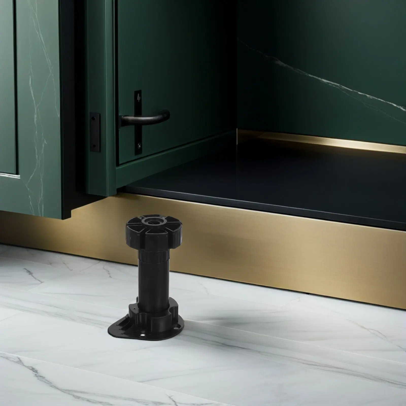 

10 Sets Plastic Adjustable Cabinet Feet Levelers Toe Kick Clips Furniture Leveling Legs Kitchen Cabinet Support Clips Hidden