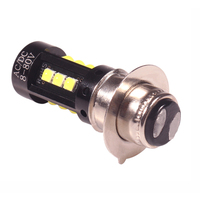 1pcs H6M P15D LED Motorcycle Headlight White PX15D P15D-25-1 Bulb For Scooter Moped Motor LED HeadLamp 2000Lm 12V