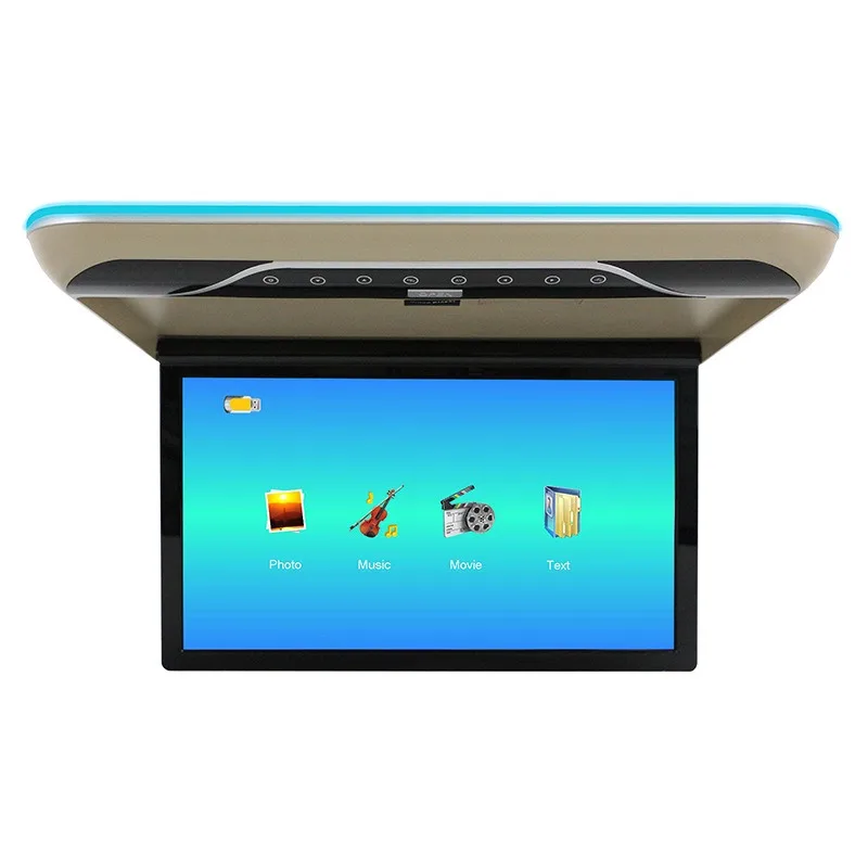 

19-дюймовый потолочный дисплей для автомобиля, высококачественный экран для автодомов, бизнес-автобусов, потолочный телевизор для автомобилей