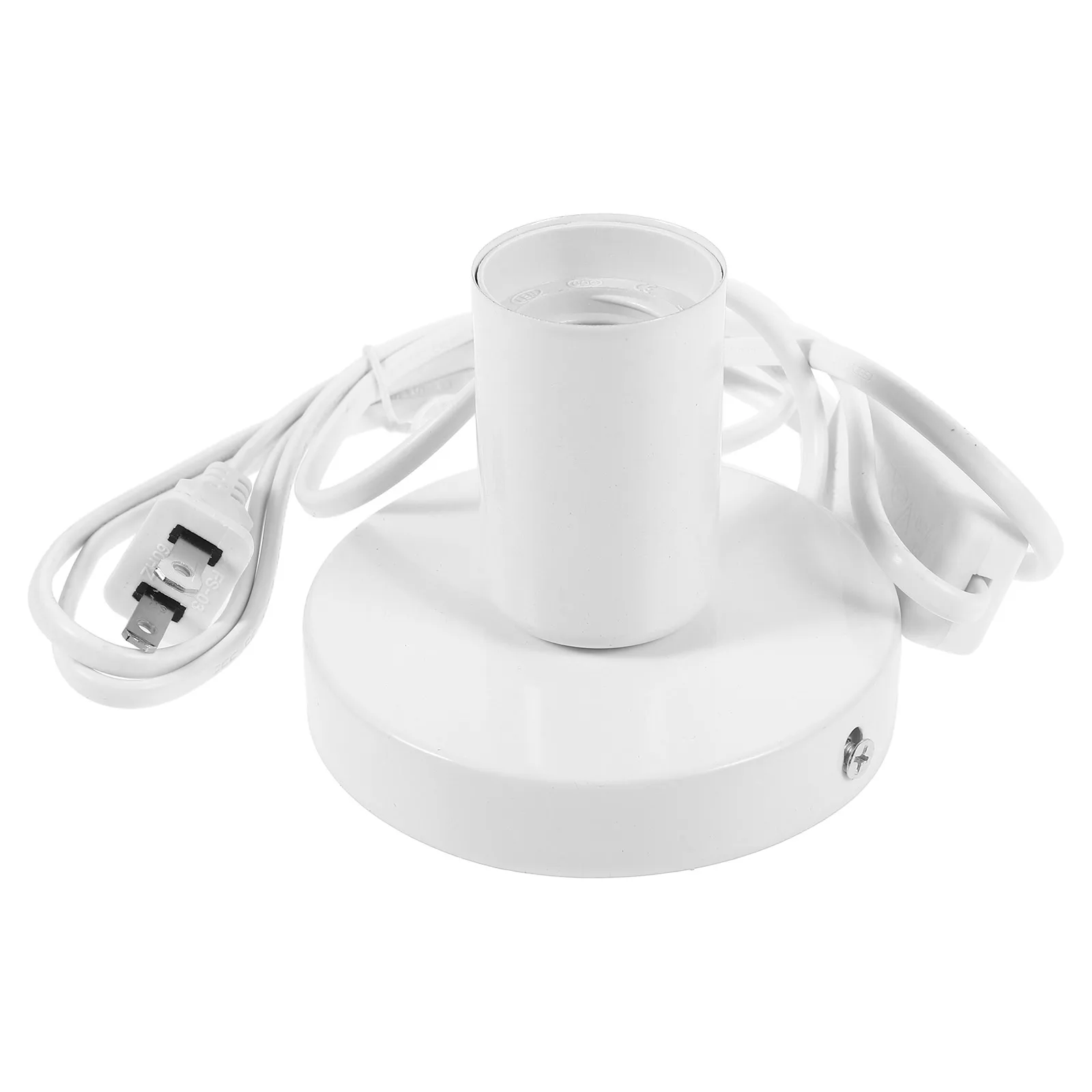 

Metal Table Lamp Base E27 Round Solid Aluminium Alloy Base for DIY Desk Lamp Bedroom Office Night Light Stand Round Stand