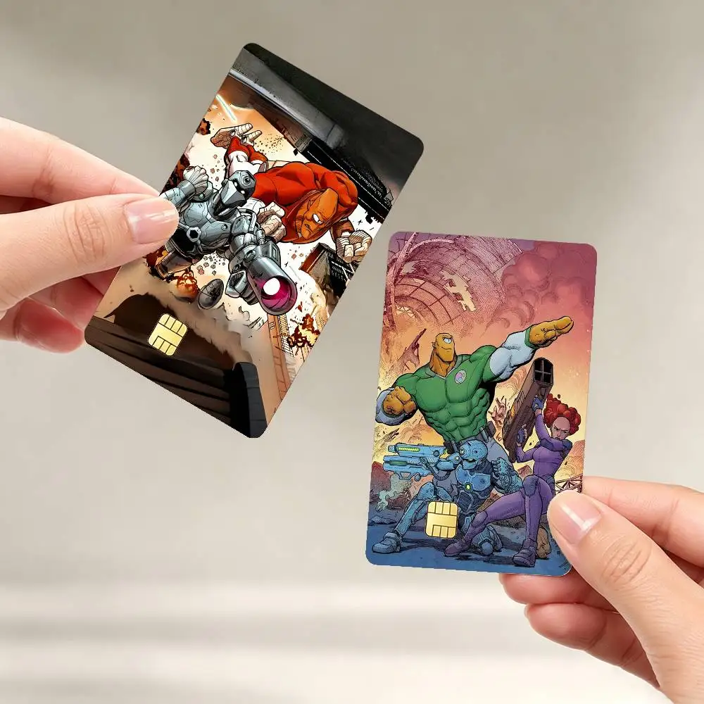 Allen the Alien Cartoon Invincible Sticker Film Tape Skin for Credit Card Debit Card Waterproof