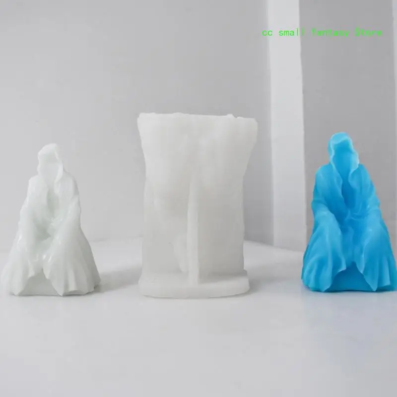 R3MA 3D Death Man Silicone Mold Gypsum Epoxy Resin Mould