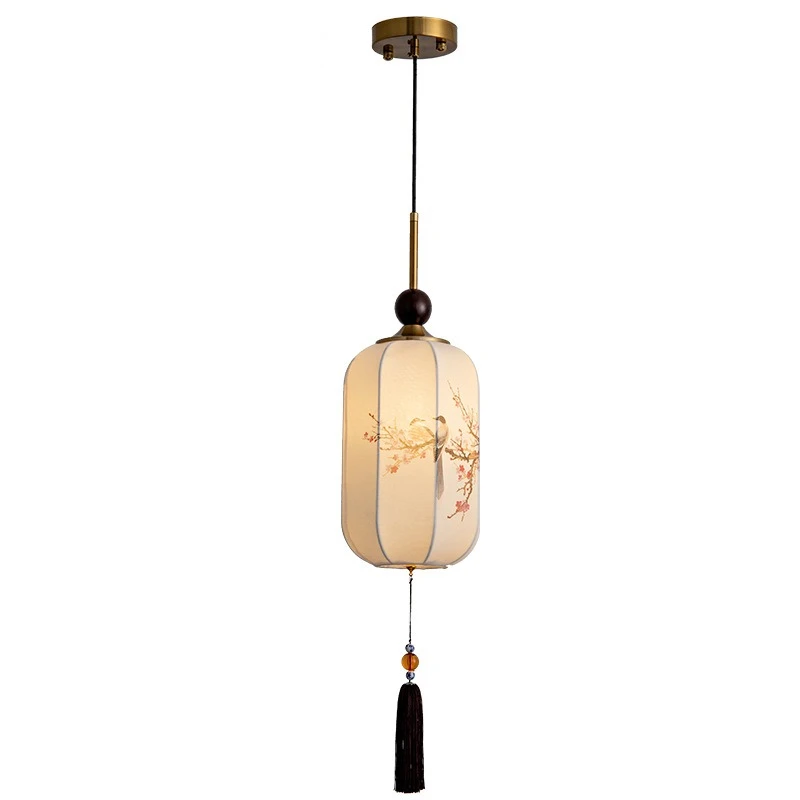 

Small chandelier tea room study light retro creative bedroom bedside lamp