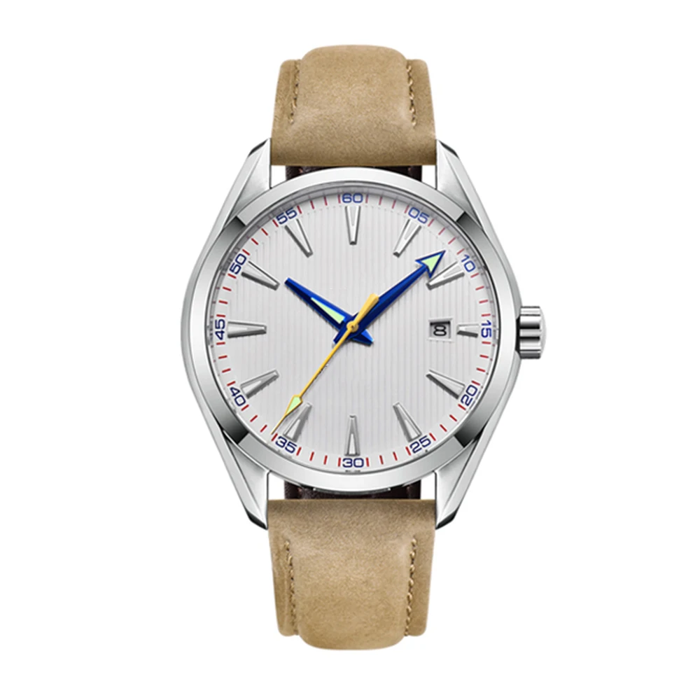 Custom Logo 41mm Men Miyota/NH35 Automatic Watches Calendar Date Mechanical Wristwatches Sapphire Glass Luxury Top Brand Watch view 5