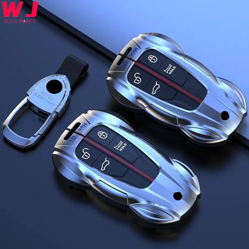 

Metal Car Remote Key Cover Case Holder Protective Shell Bag Fob For Hongqi New H5 H6 H7 E-HS3 H9 E-QM5 HS7 HS3 HS5 LS7 HQ9 2024