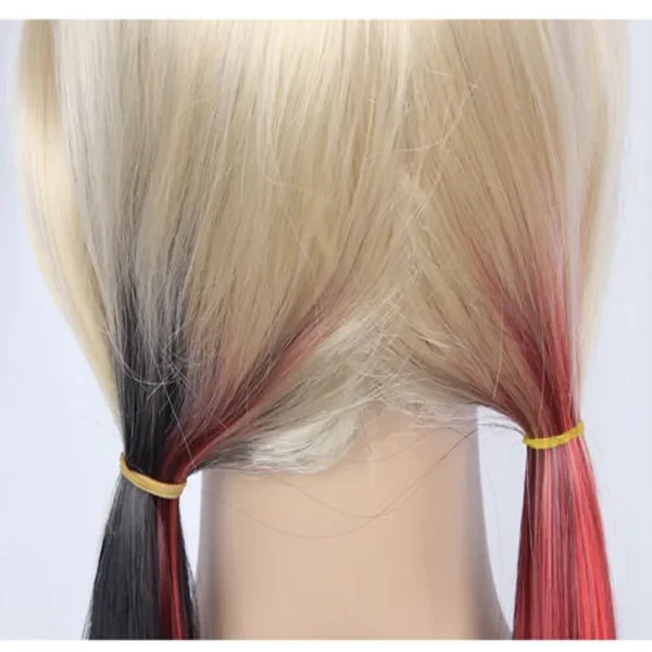 Mode Lange Zwarte En Rode Rechte Cosplay Vrouwen Syntheti Party Hair Pruiken