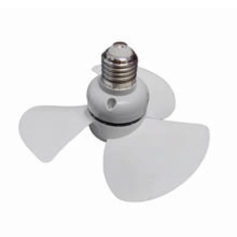 E27 Screw Base Ceiling Fan Compact 14CM Mini Socket Fan With Brushless Motor Low Noise Efficient Portable Indoor Cooling Fan