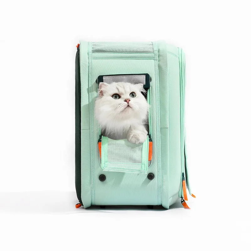 

New Arrival Foldable Pet Cat Backpack Carrier Airline Approved Breathable Cat Travel Carrying Bag