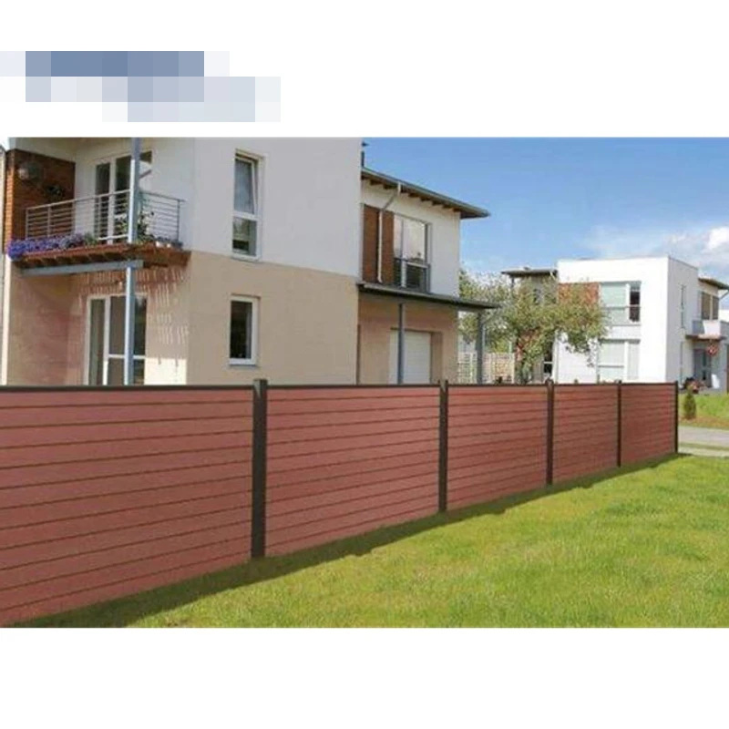 גדר אלומיניום שחורה מודרנית לוח אלומיניום לגינה משפחתית