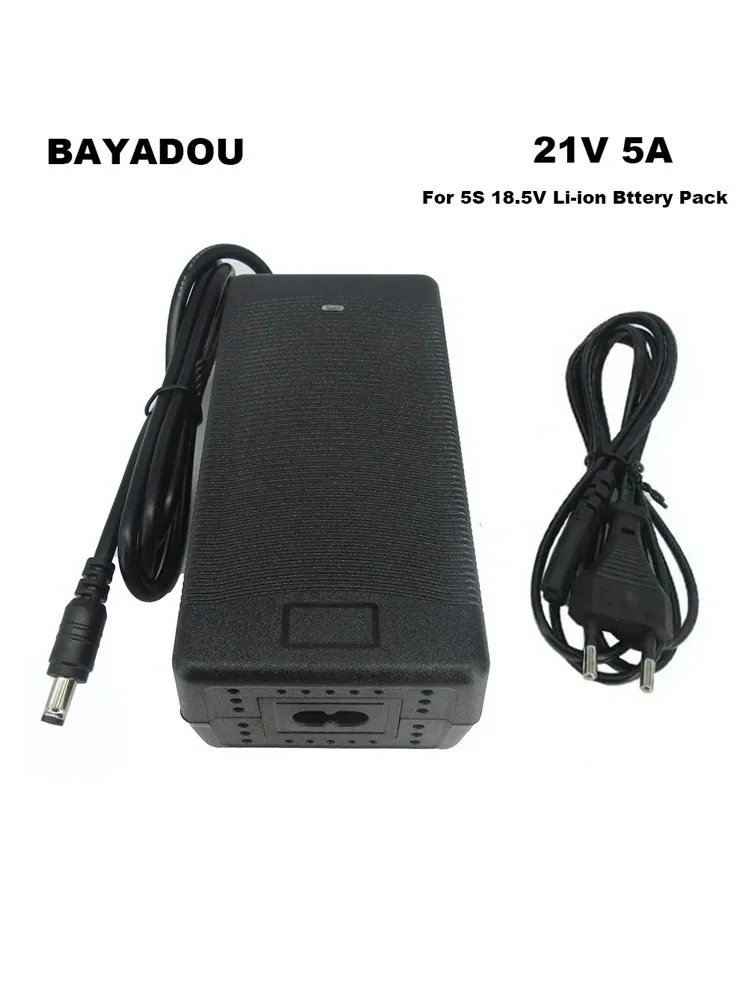 Chargeur de batterie au Lithium 21V 5a pour outil électrique, tournevis 21V5A 18.5V 5s Li-ion 18650, chargeur de haut-parleur pour ordinateur portable, Port DC XT60