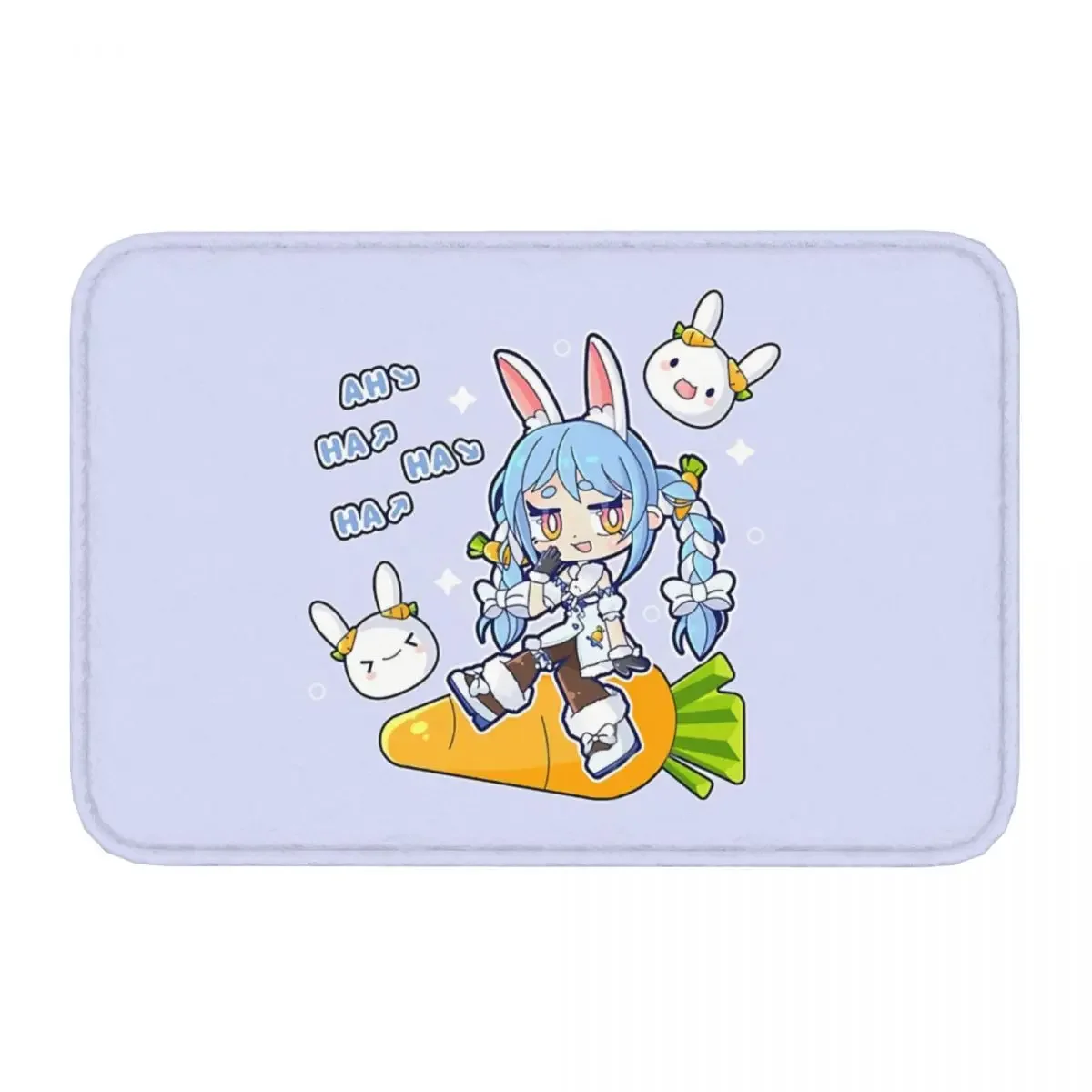 Hololive Production Fictitious Virtual Youtuber Vtuber Bedroom Mat Pekora Rug Home Doormat Kitchen Carpet Decoration