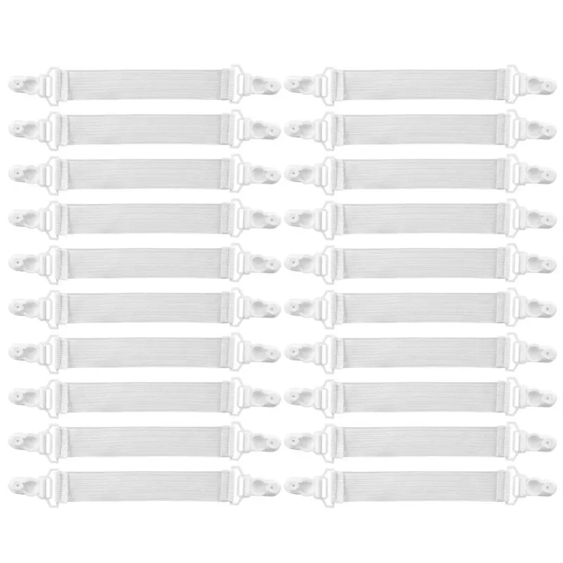 2-20Pcs Sheet Holders Bed Sheet Fasteners Straps for Mattress Pads Tablecloths Slipcovers Tidy Wrinkle Free