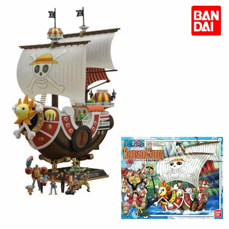 Original BANDAI 0171627 One Piece Thousand Sunny New World Version Medol 29CM Figuras Toys Sunny Assembly Anime Action Figures