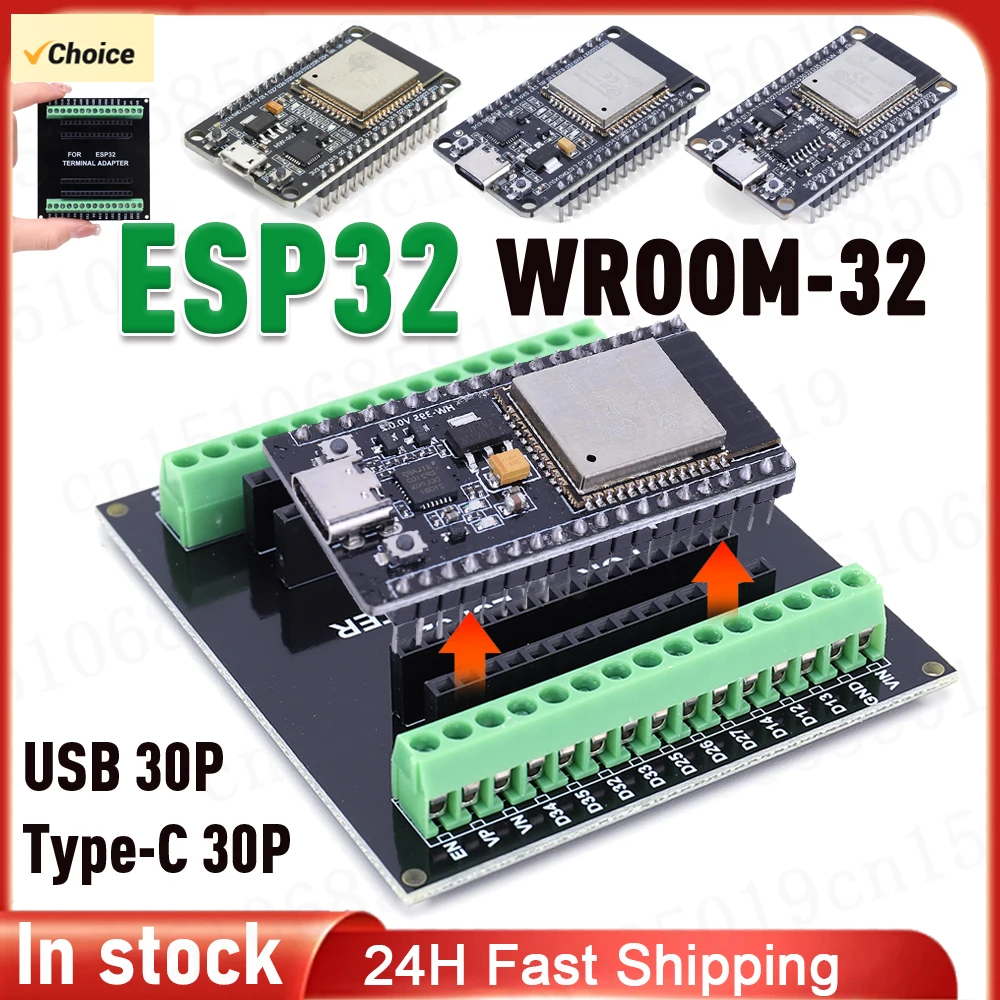 ESP32 Development Board CP2102 CH340C Wifi Bluetooth NodeMCU-32S Lua 30/38Pin Development Module CPU Low Power Module