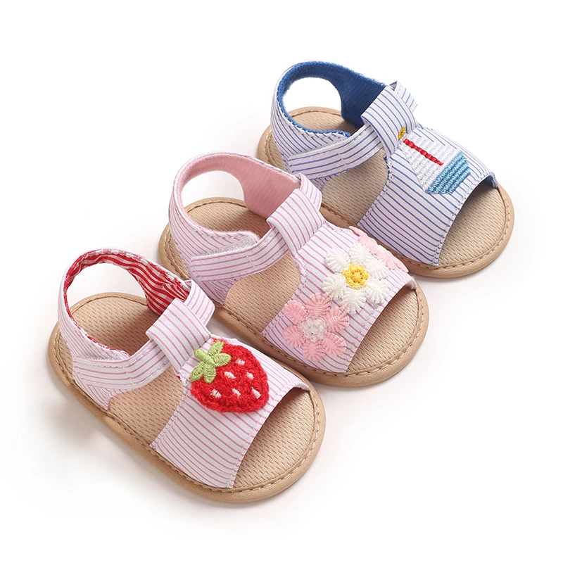 

Summer new cute baby and baby soft soled breathable walking sandals suitable for ages 3-13 months