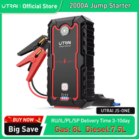 UTRAI Power Bank  2000A Jump Starter Portable Charger Car Booster 12V Auto Starting Device Emergency Car Battery Starter