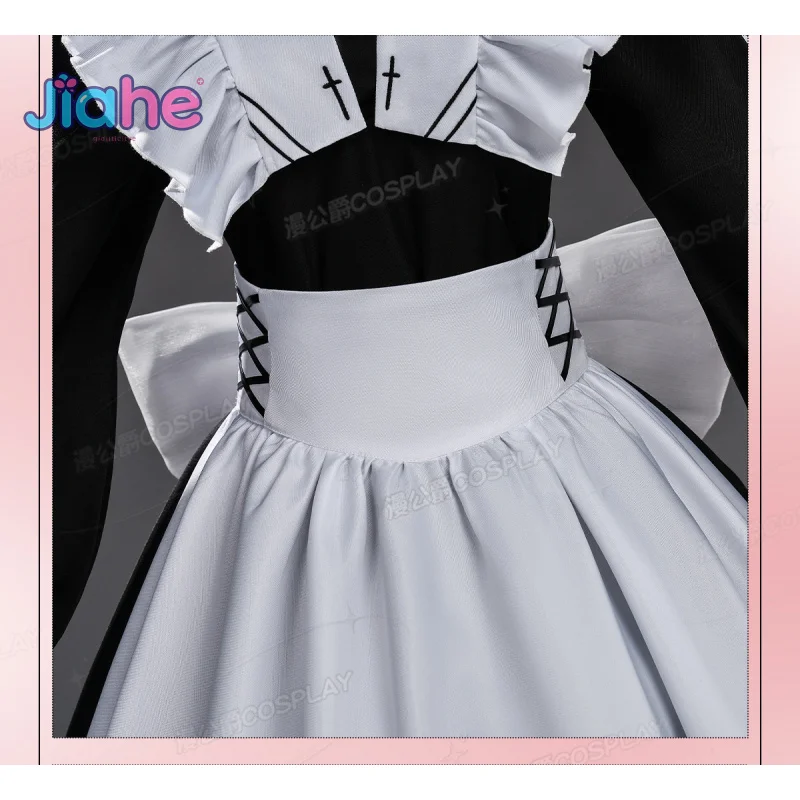 

Yuki Yūki Cosplay Costume laying Death Game to Put Food on the Table Women maid uniform Halloween party new sweet Lolita dress