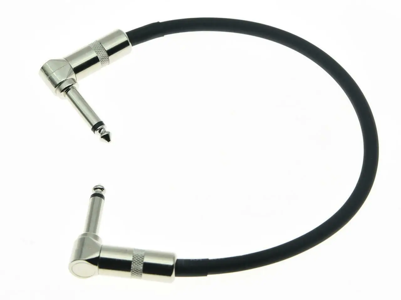 Shielded Right Angle Cable Low-Latency 30cm Flexible Guitar Cable High-Quality Pedal Cable for Live Performance